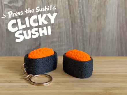 Ikura Gunkan Sushi Keycap Fidget Toy