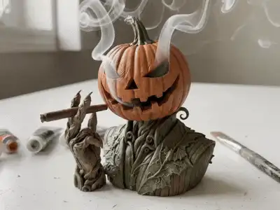 Smoky Jack Pumpkin Incense Burner|Halloween Decor