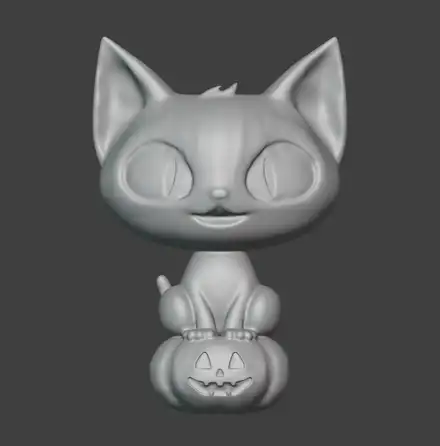 Halloween cat - Funko Pop style