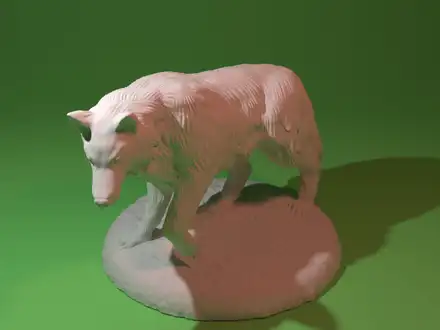 Wolf dnd miniature