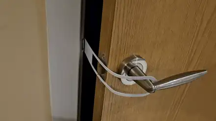 Cat door latch - various door openings