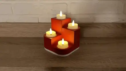 Modern tealight holder