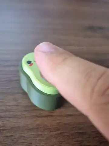 Cute avocado clicker fidget toy