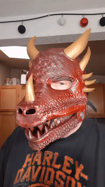 Dragon Mask, articulated jaw