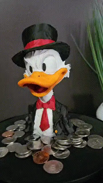 Dagobert Duck Scrooge McDuck Bust Disney figure