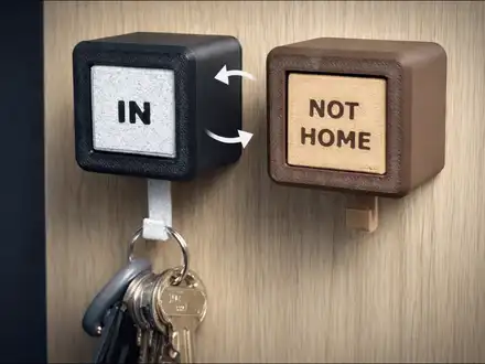 Key Holder | Rotating Sign | Key Hanger