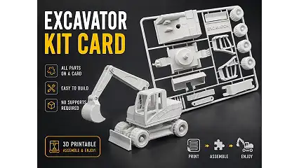 EXCAVATOR KIT CARD - FULLY ARTICULATED