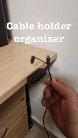 Minimalist Cable Organizer | Quick-Clip Holder