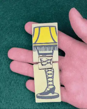 Christmas Story Leg Lamp Slider + Flip Fidget