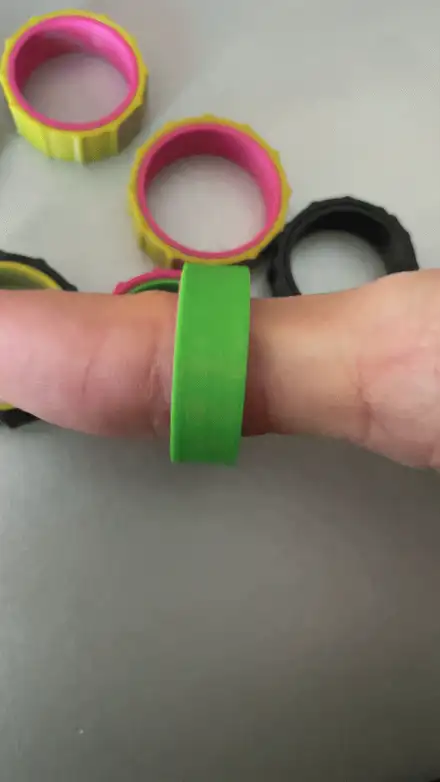 Fidget Spinner Ring Slim Modular 21 Sizes