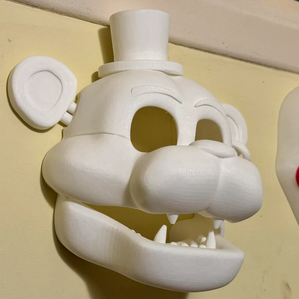 Glamrock Freddy Mask - Wall Mounted - FNaF, photo 3 of 4 - Glamrock Freddy Mask - Wall Mounted - FNaF Props & Cosplay