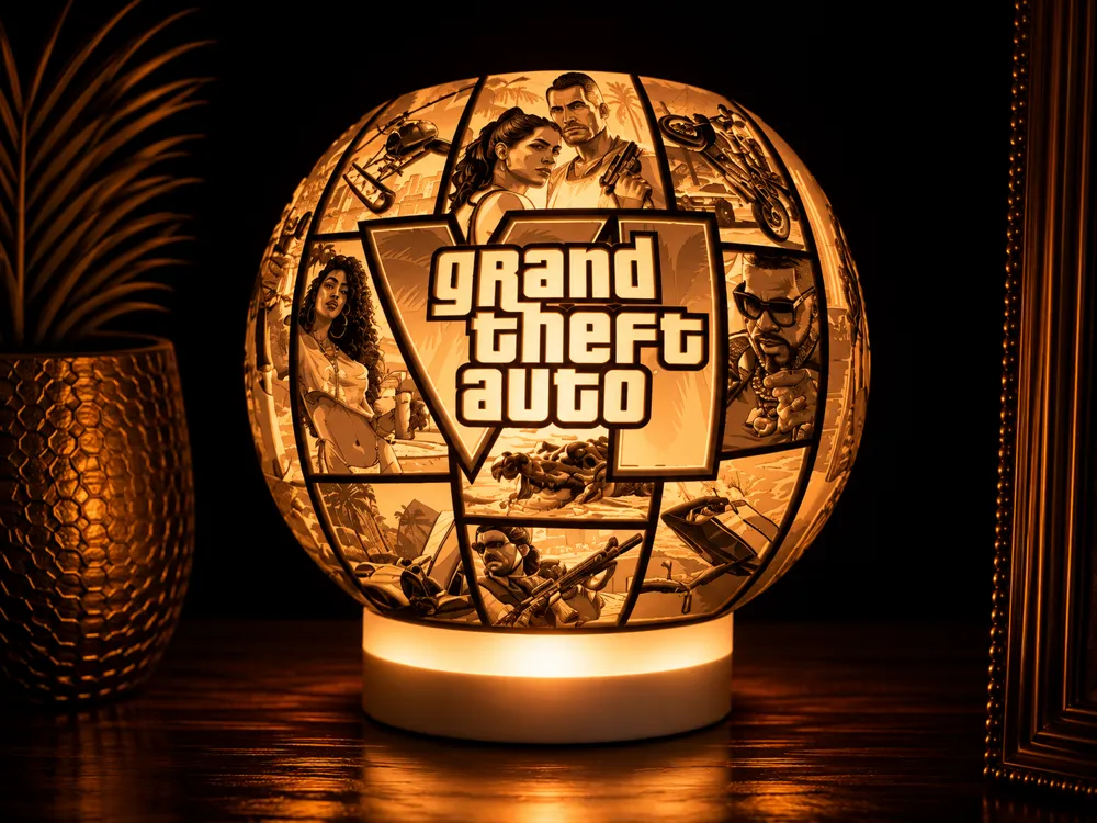 Globe lithophanie - GTA VI