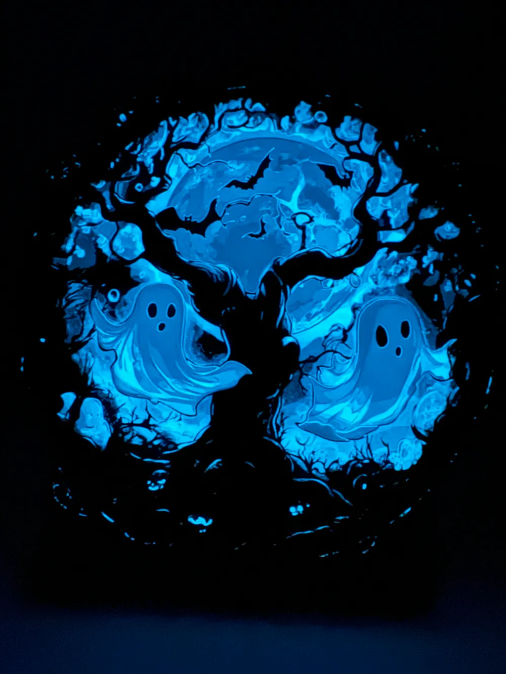 Glow-In-The-Dark Ghosts, photo 4 of 4 - Ghosts & Spooky Figures, glow in the dark