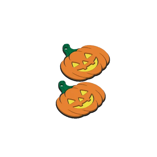 Glowing Jack-O'-Lantern Earrings, photo 4 of 4 - Glowing Jack-O'-Lantern Earrings Fashion