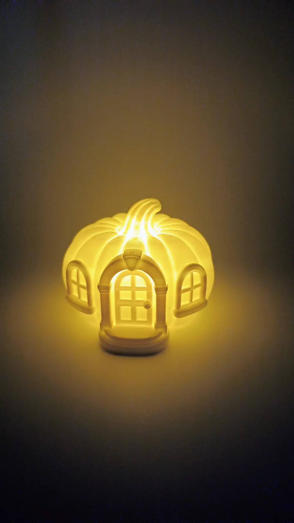 Glowing Pumpkin House with Arched Door, photo 2 of 4 - Glowing Pumpkin House with Arched Door Household