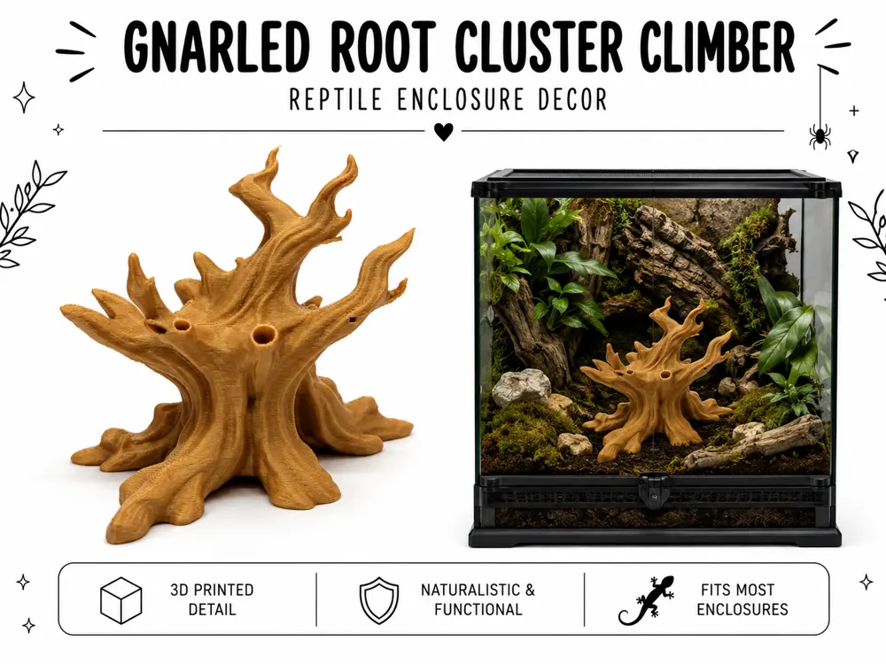 Gnarled Root Cluster Climber, Natural Structure