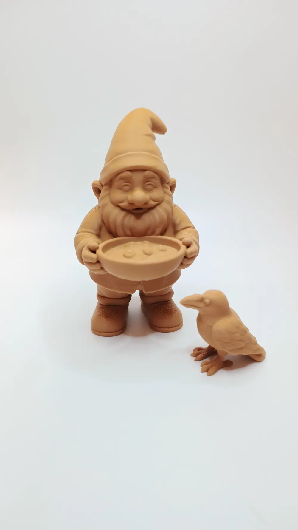 Gnome Feeding a Little Bird, photo 2 of 4 - Gnome Feeding a Little Bird Household
