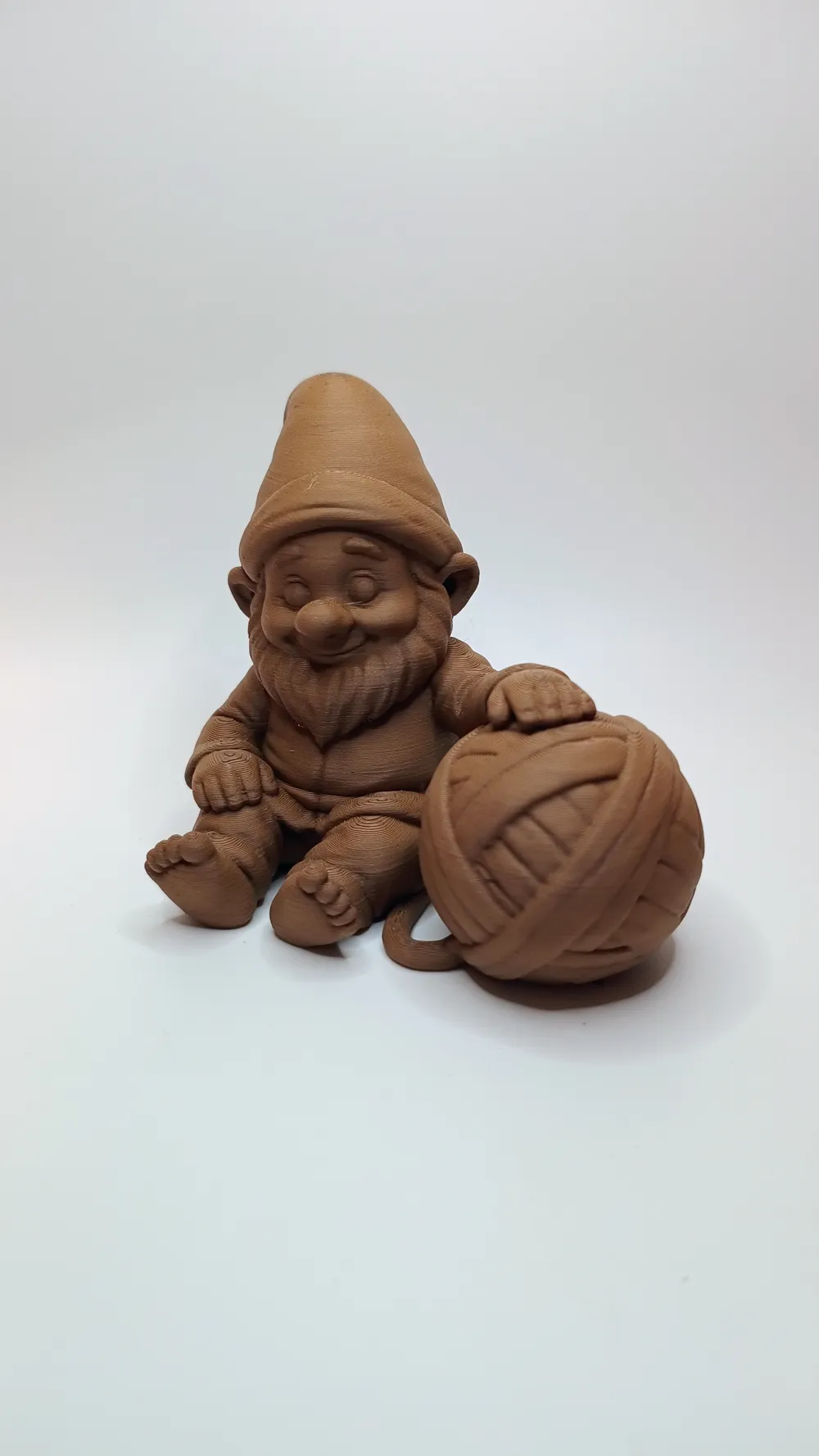 Gnome with Big Ball of Yarn, photo 2 of 4 - Gnome with Big Ball of Yarn Household