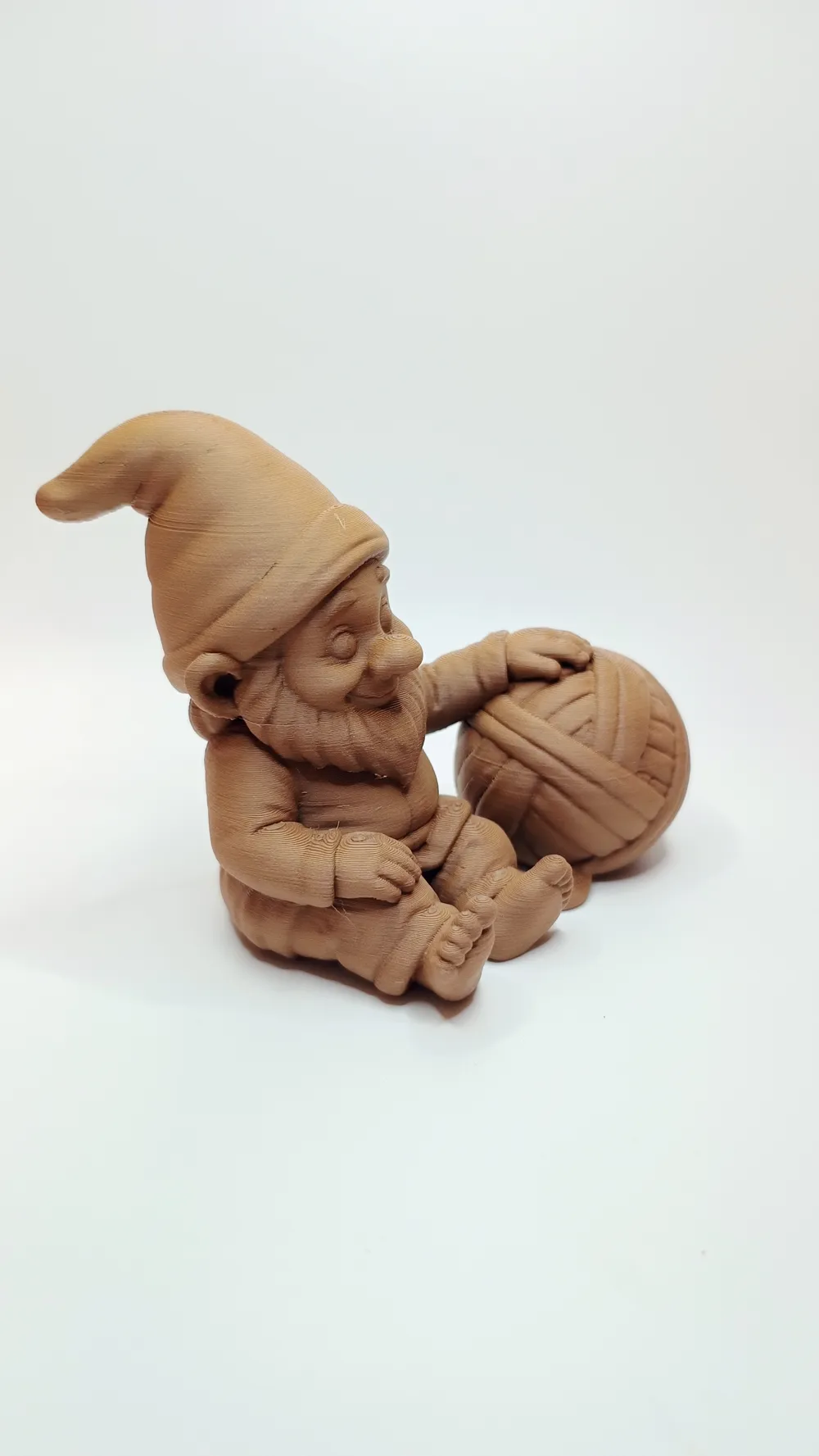 Gnome with Big Ball of Yarn, photo 3 of 4 - Gnome with Big Ball of Yarn Household