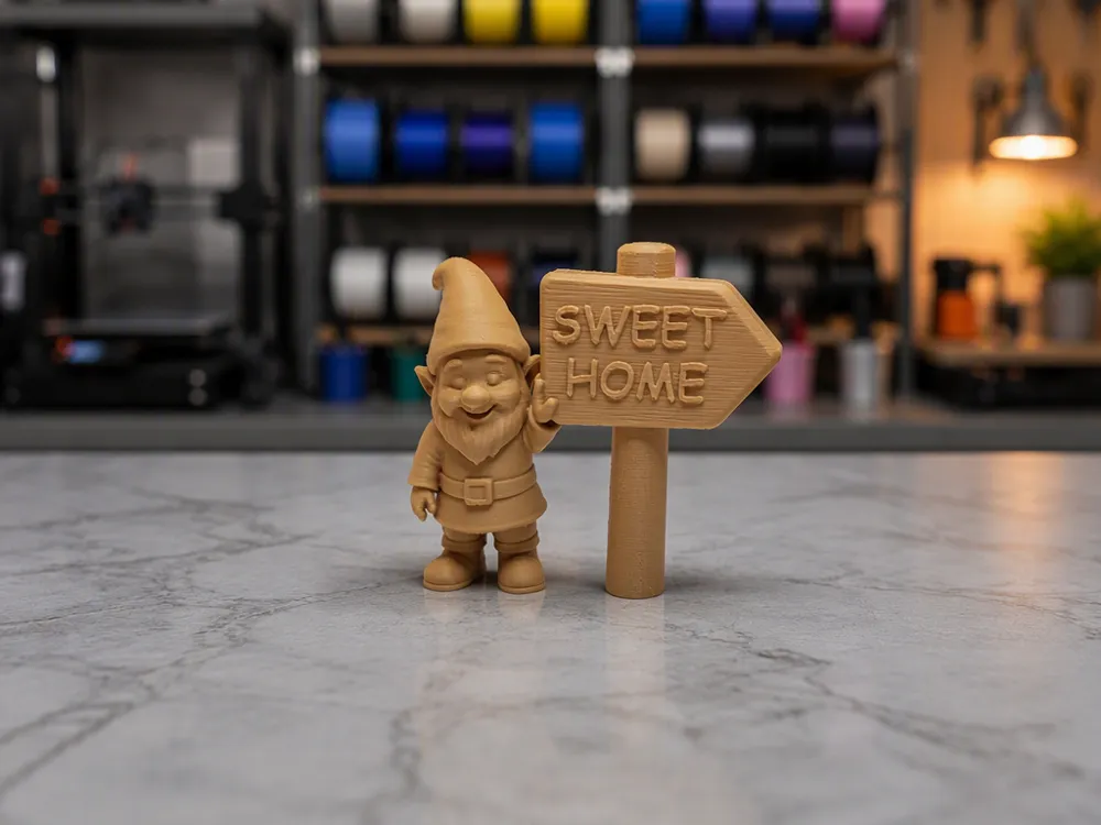 Wichtel mit Sweet Home Wegweiser "TEXT SHAPE" - Decor, in stock in India