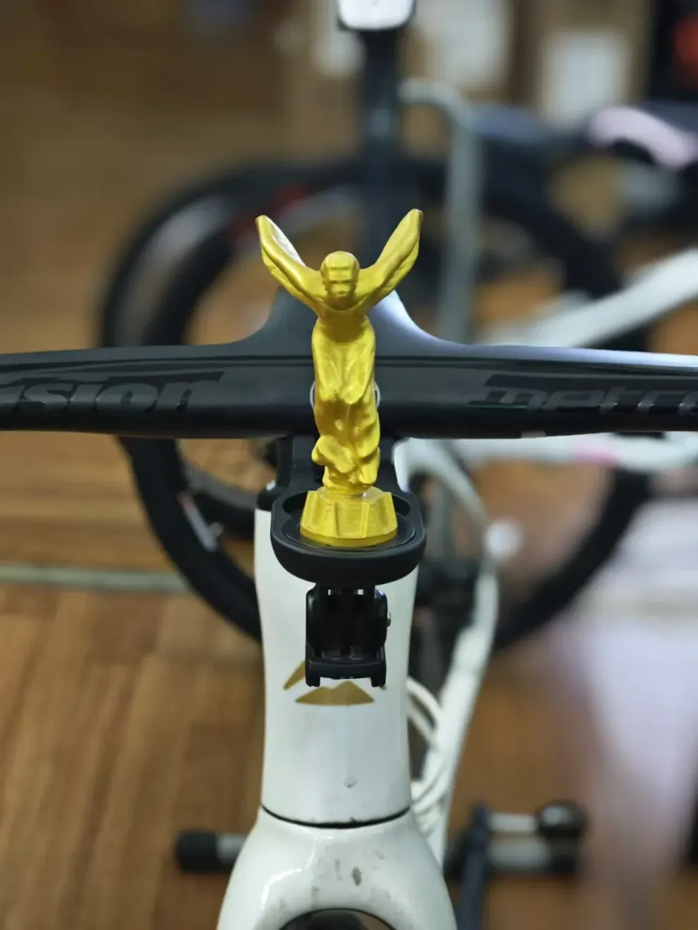 Spirit of Ecstasy Bike Computer Mount Ornament, photo 3 of 4 - Bike Computer & Light Mounts, Cycling