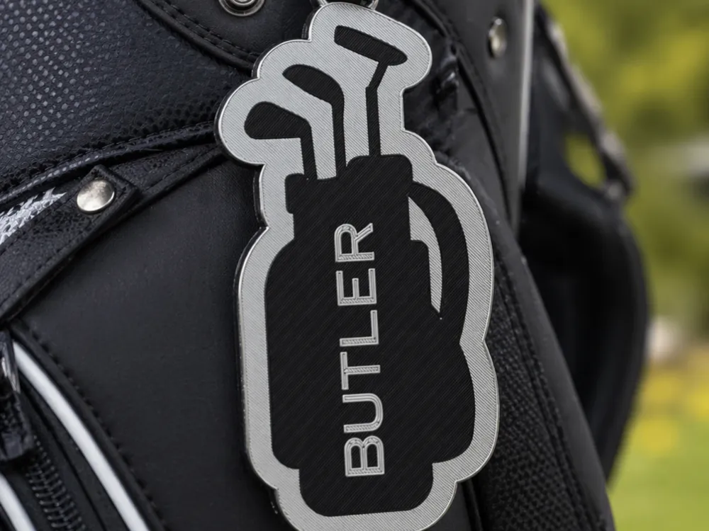 Golf Bag Name Tag, Customizable Golf Bag Tag, another view - Luggage & Bag Tags, customize