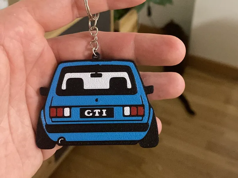 Llavero Golf Gti mk1, another view - Sports & Team Keychains, vw golf gti