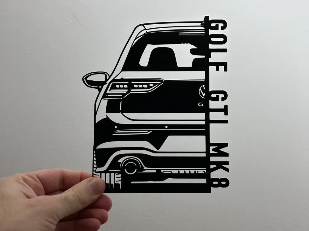 GOLF GTI MK8 - decorazione da parete