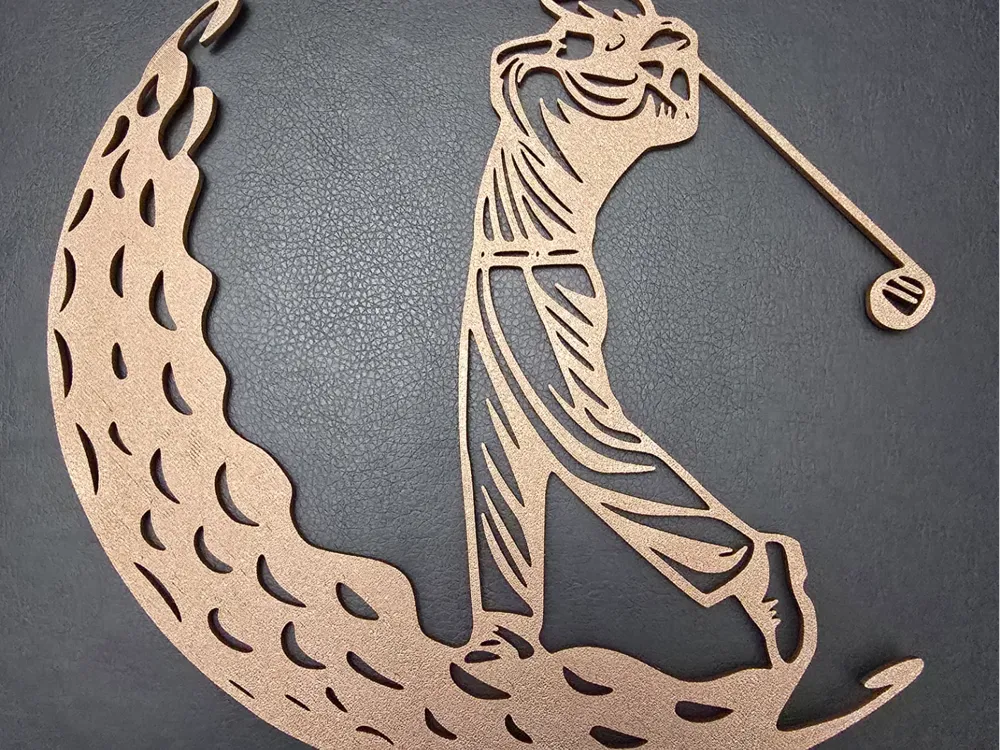Golfer Silhouette Swing, photo 3 of 4 - Golfer Silhouette Swing Art