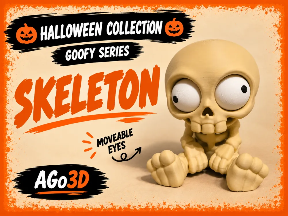 Goofy series, SKELETON Movable Eyes - Creatures, in stock in India