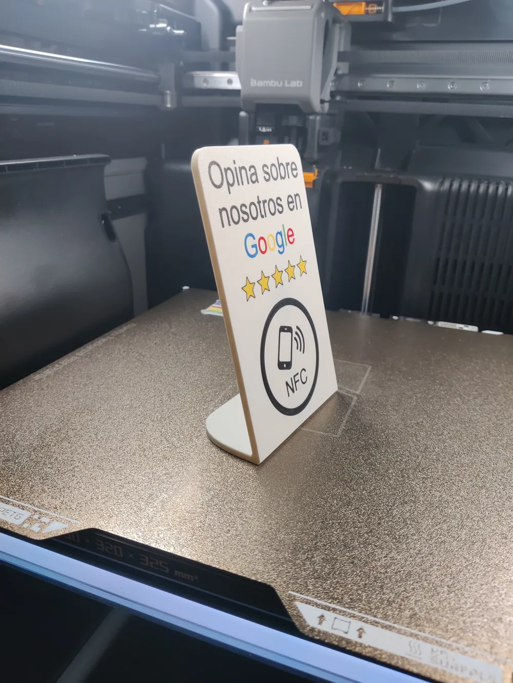 Google Reviews NFC Stand | Spanish/English, photo 3 of 4 - Google Reviews NFC Stand | Spanish/English Storage & Organisation