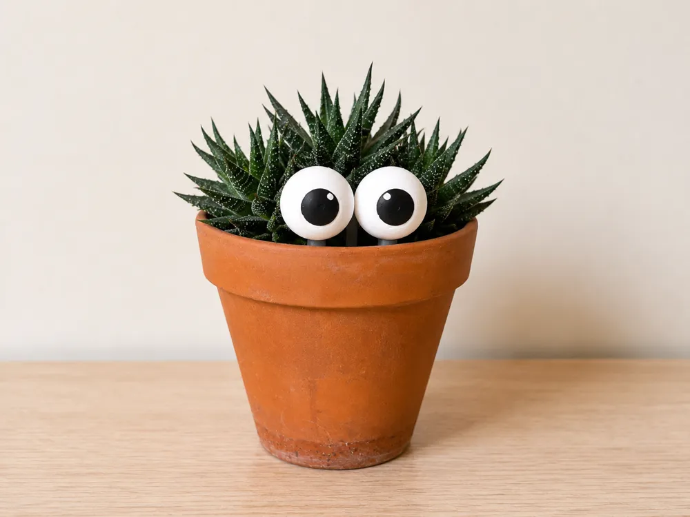 Googly Eyes Plant Stake - Customizable!, photo 3 of 4 - Plant Stakes, Clips & Trellises, houseplant