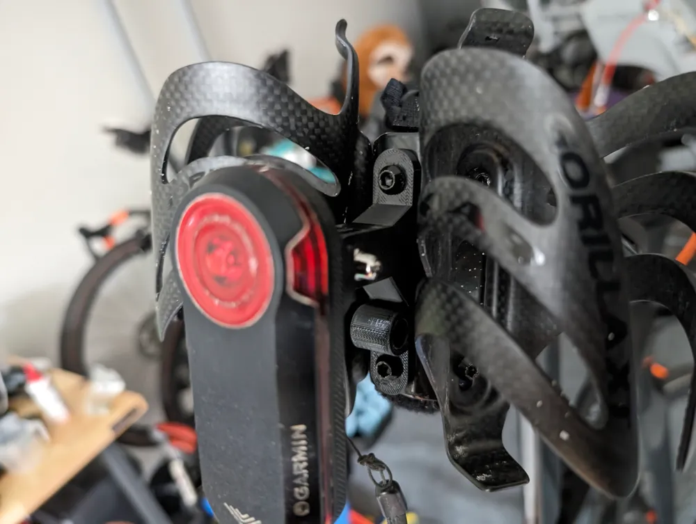 GoPro style bottle cage mount for Garmin Varia, photo 3 of 4 - GoPro style bottle cage mount for Garmin Varia Camera & Photography