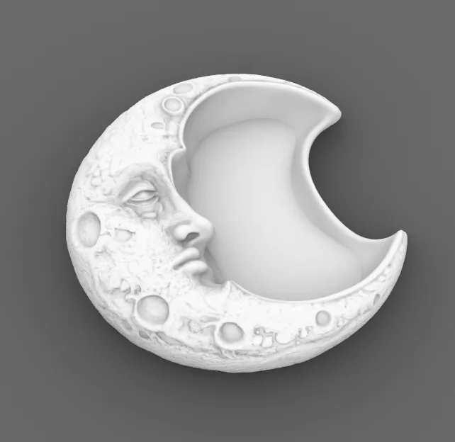 Goth Crescent Moon Jewelry Tray, photo 4 of 5 - Jewellery Trays & Dishes, goth jewelry tray gothic trinket dish crescent moon tray moon jewelry tray moon ring holder