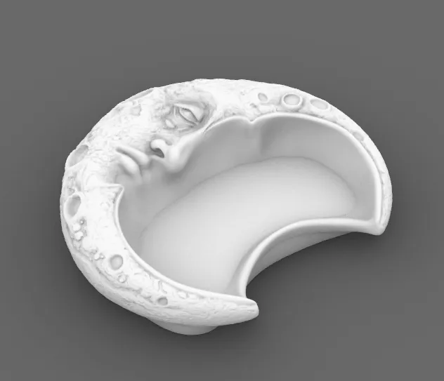 Goth Crescent Moon Jewelry Tray, photo 5 of 5 - Jewellery Trays & Dishes, goth jewelry tray gothic trinket dish crescent moon tray moon jewelry tray moon ring holder
