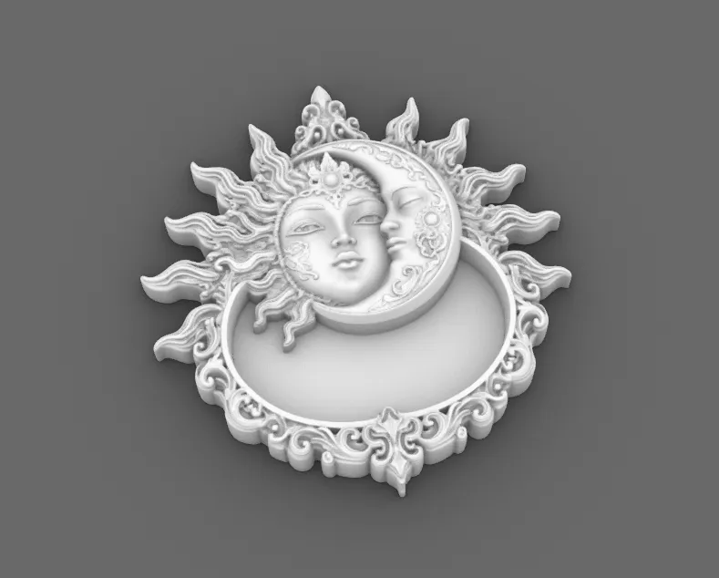 Goth Sun Moon Jewelry Tray gothic witchy decor, photo 4 of 5 - Jewellery Trays & Dishes, goth jewelry tray gothic tray sun moon tray celestial tray moon jewelry dish sun moon decor