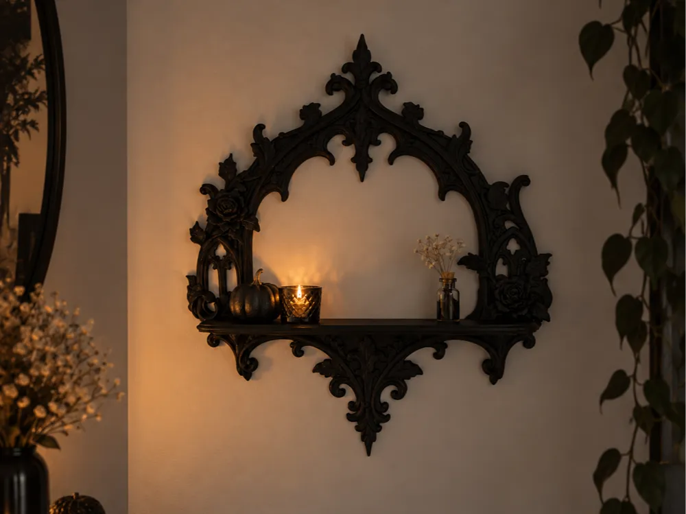 Gothic Arch Wall Shelf, photo 4 of 4 - Gothic Arch Wall Shelf Household