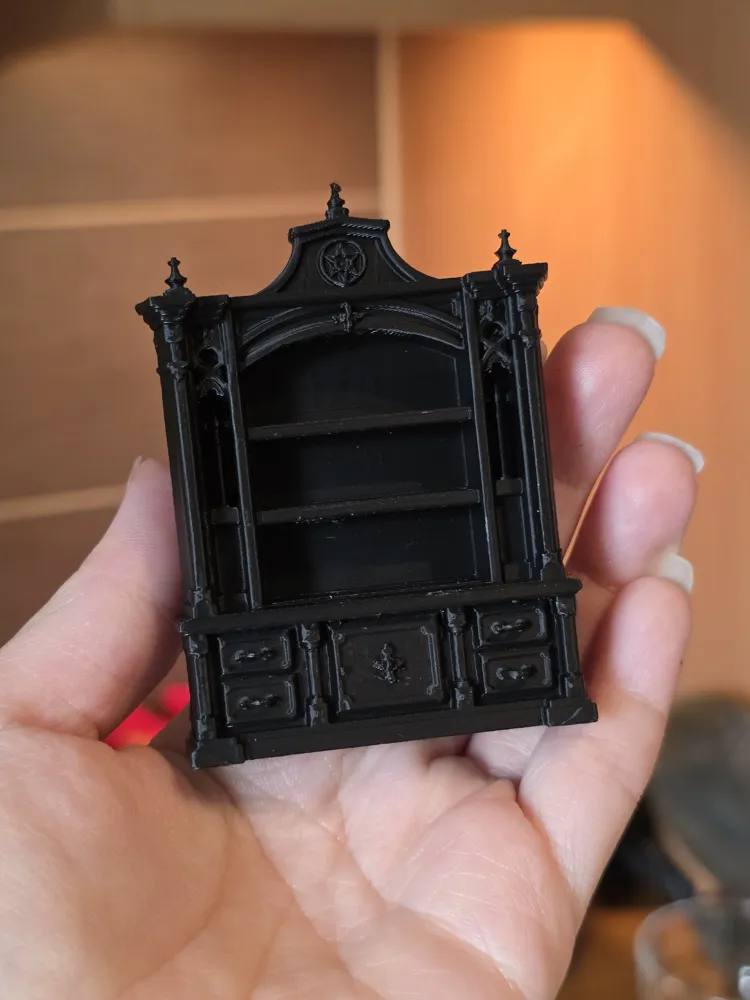 Gothic Fantasy Shelf, D&D Dungeon Miniature, photo 3 of 4 - Gothic Fantasy Shelf, D&D Dungeon Miniature Miniatures