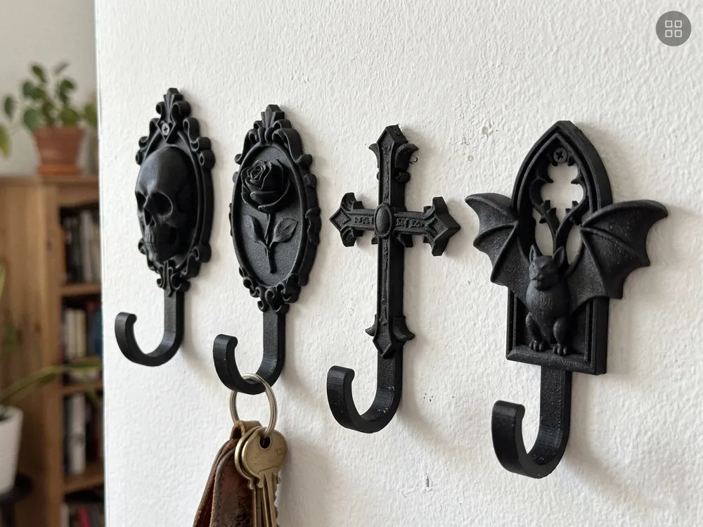 Gothic Wall Hook Collection, photo 2 of 5 - Character Wall Hooks, wallhook