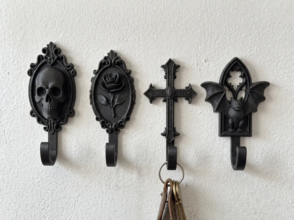 Gothic Wall Hook Collection, photo 3 of 5 - Character Wall Hooks, keyholder