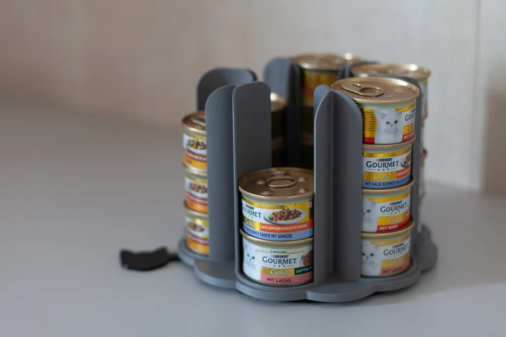 Gourmet (cat food) can storage system, photo 2 of 4 - Cat Bowls & Feeders, wet food