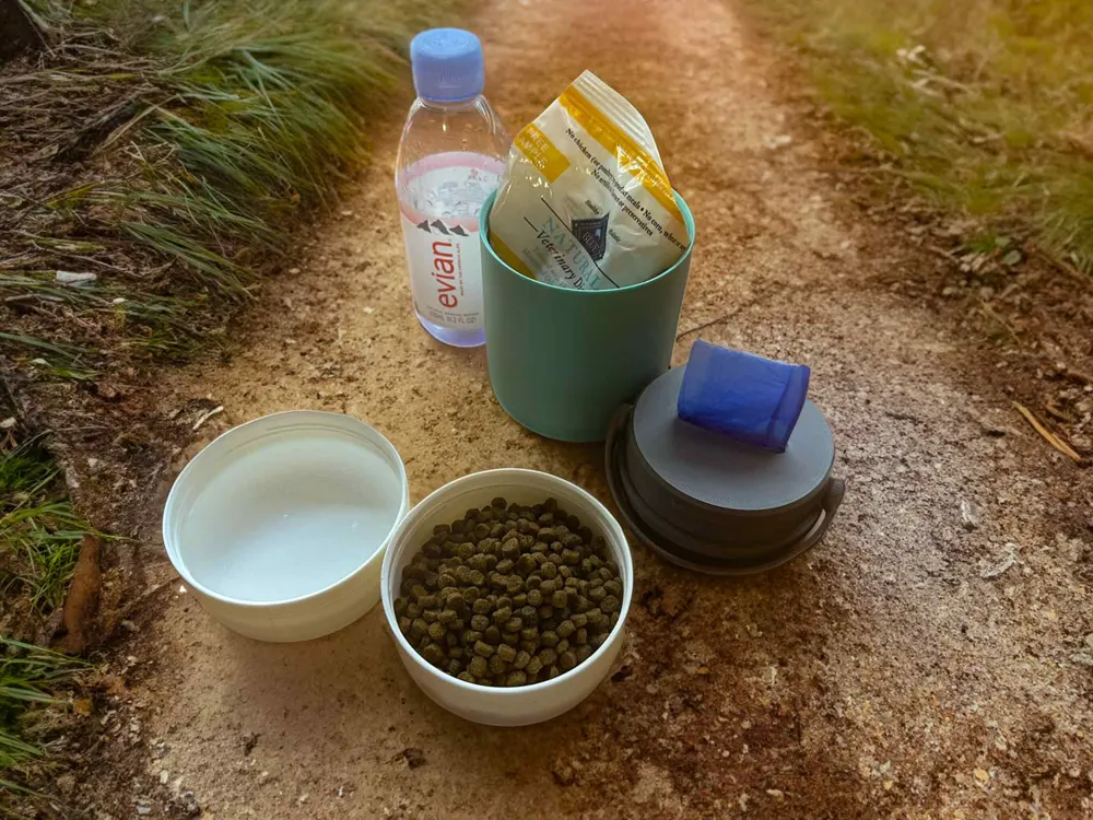 portable pet bowls (modular container), photo 3 of 4 - Pet Bowls & Feeders, dog