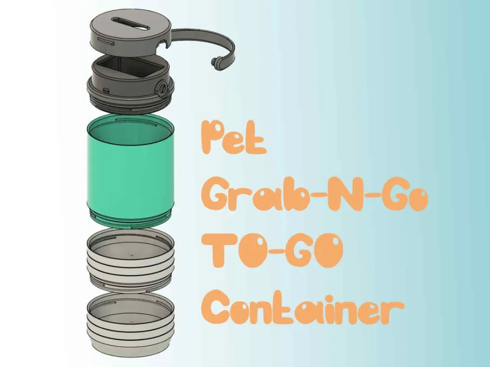 portable pet bowls (modular container)