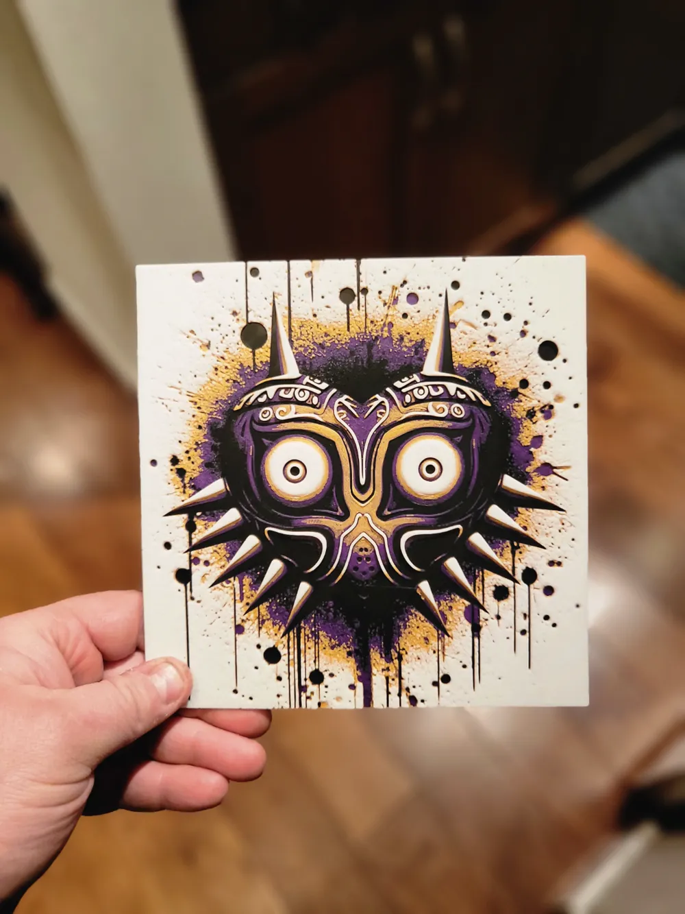 Graffiti Majoras Mask Hueforge, photo 3 of 4 - Graffiti Majoras Mask Hueforge Props & Cosplay
