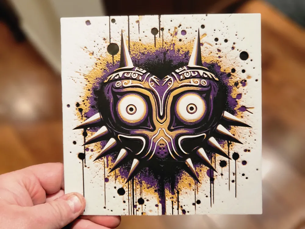 Graffiti Majoras Mask Hueforge - Video Game Masks, in stock