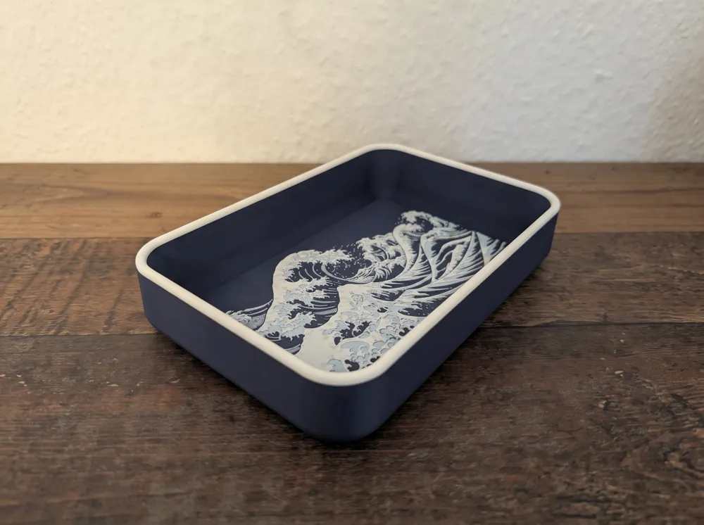 Great Wave Valet Tray, photo 2 of 4 - Great Wave Valet Tray Household