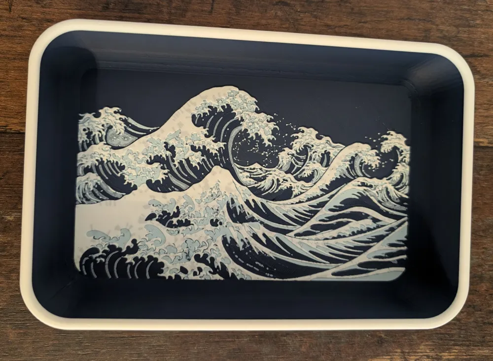 Great Wave Valet Tray, photo 3 of 4 - Great Wave Valet Tray Household