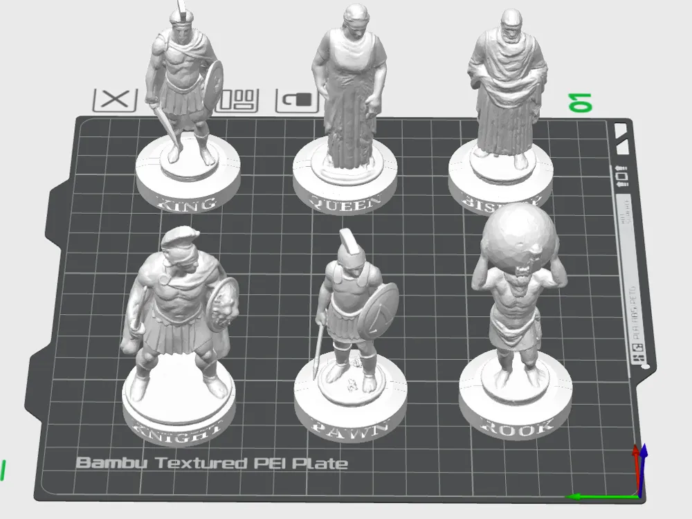 Greek Themed Chess Set