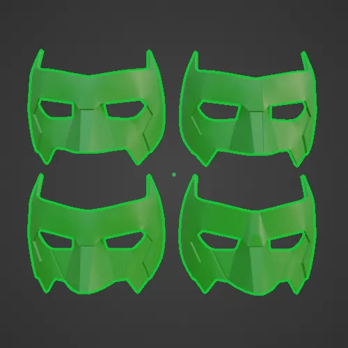 Green Lantern Kyle Rayner Domino Mask Pack, photo 2 of 4 - Superhero Masks, cosplay