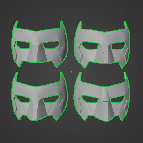 Green Lantern Kyle Rayner Domino Mask Pack, photo 3 of 4 - Superhero Masks, dccomics
